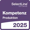 Logo: SelectLine Software Kompetenz Produktion 2025