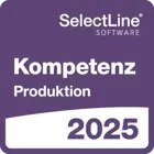 Logo: SelectLine Software Kompetenz Produktion 2025